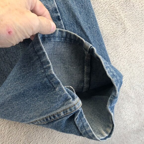 Levis Mens 505 Mens Jeans Size 38x32 Hemmed to 38x26 Straight - Picture 10 of 16